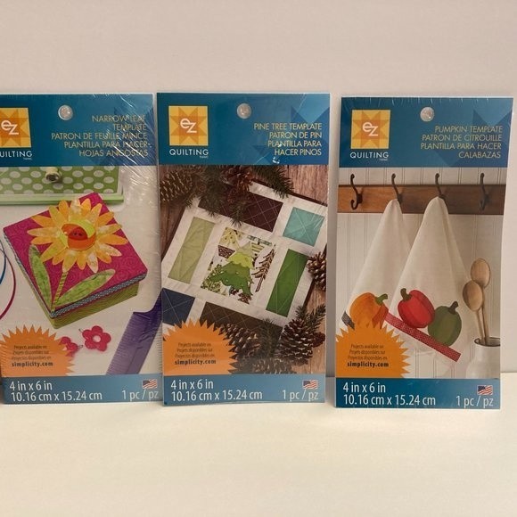 9 Simplicity EZ Quilting Template Stencils Fabric Paper Crafts Scrapbook - Picture 4 of 13